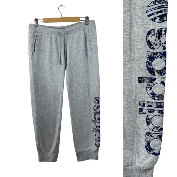 Adidas Neo Large Slim Jogger Sweatpants Pants Gray Athletic Logo Womens - Picture 15 of 15